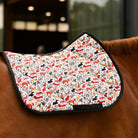 dreamers & schemers Saddle Pad Stay Pawsitive Saddle Pad equestrian boot socks boot socks thin socks riding socks pattern socks tall socks funny socks knee high socks horse socks horse show socks