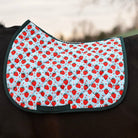 dreamers & schemers Saddle Pad Strawberry Saddle Pad equestrian boot socks boot socks thin socks riding socks pattern socks tall socks funny socks knee high socks horse socks horse show socks