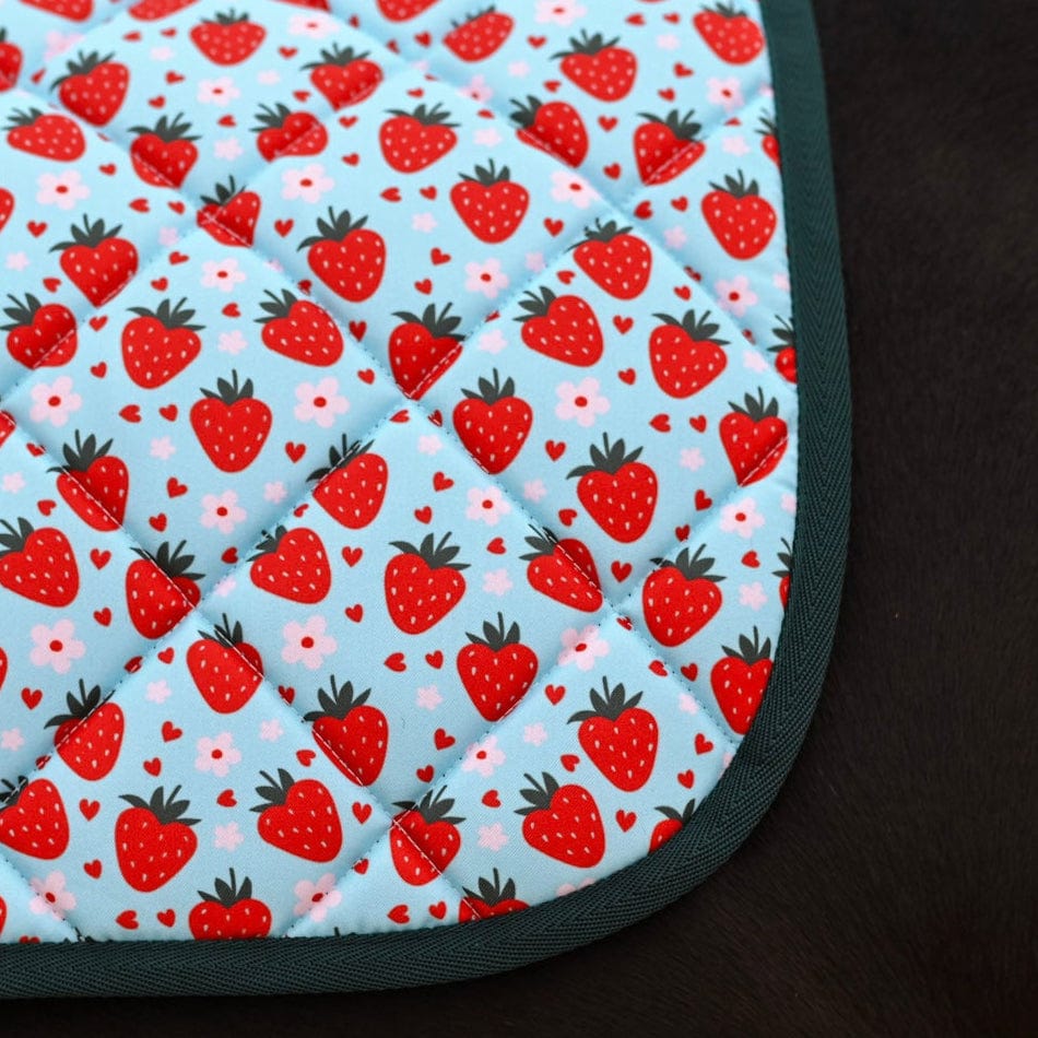 dreamers & schemers Saddle Pad Strawberry Saddle Pad equestrian boot socks boot socks thin socks riding socks pattern socks tall socks funny socks knee high socks horse socks horse show socks