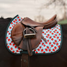 dreamers & schemers Saddle Pad Full Strawberry Saddle Pad equestrian boot socks boot socks thin socks riding socks pattern socks tall socks funny socks knee high socks horse socks horse show socks
