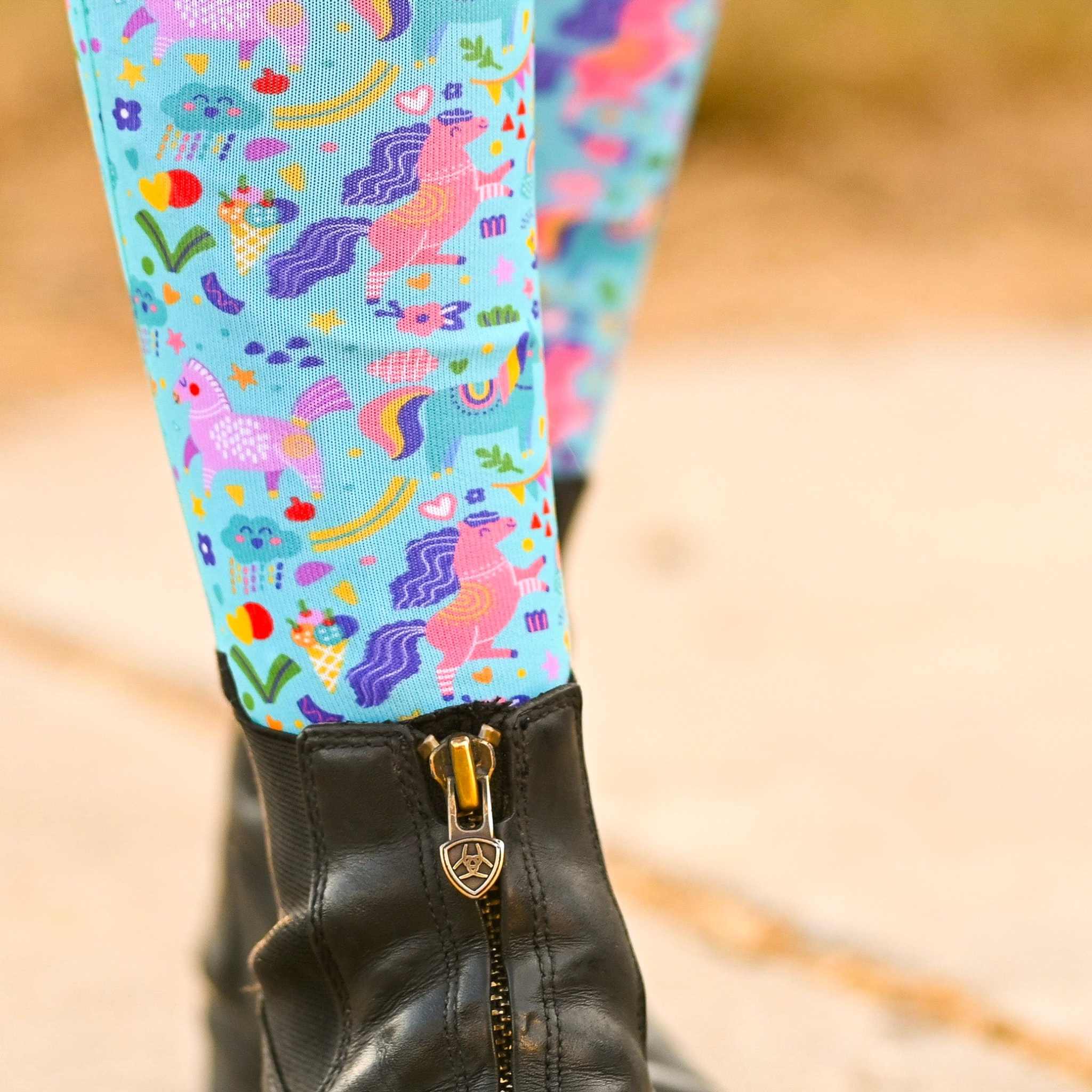 dreamers & schemers Youth Pair & a Spare Summer Camp Youth Pair & a Spare Socks equestrian boot socks boot socks thin socks riding socks pattern socks tall socks funny socks knee high socks horse socks horse show socks