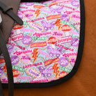 dreamers & schemers Saddle Pad Sun Signs Saddle Pad equestrian boot socks boot socks thin socks riding socks pattern socks tall socks funny socks knee high socks horse socks horse show socks