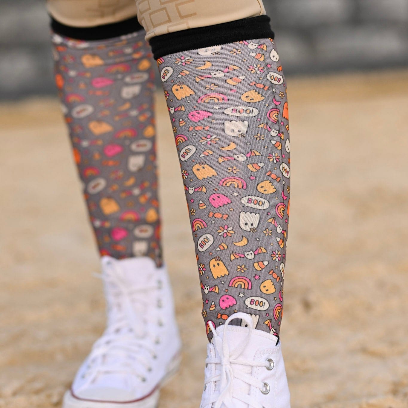 dreamers & schemers Pair of Socks Super Boo Youth Socks equestrian boot socks boot socks thin socks riding socks pattern socks tall socks funny socks knee high socks horse socks horse show socks