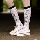 dreamers & schemers Pair & A Spare The Hunt Pair & a Spare equestrian boot socks boot socks thin socks riding socks pattern socks tall socks funny socks knee high socks horse socks horse show socks