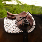 Dreamers & Schemers The Hunt Saddle Pad – patterned saddle pad, equestrian gift, horseback riding gear from Dreamers & Schemers Saddle Pads