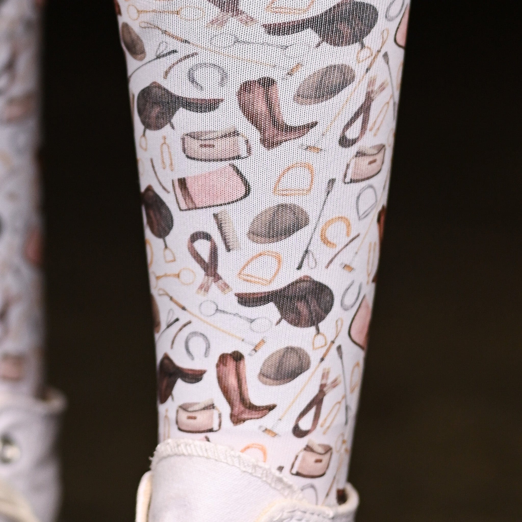 dreamers & schemers Youth Pair & a Spare The Hunt Youth Pair & A Spare equestrian boot socks boot socks thin socks riding socks pattern socks tall socks funny socks knee high socks horse socks horse show socks