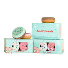 Donutz Equestrian Bundle with 6-pack donut tack sponges and colorful donut spur straps in decorative boxes