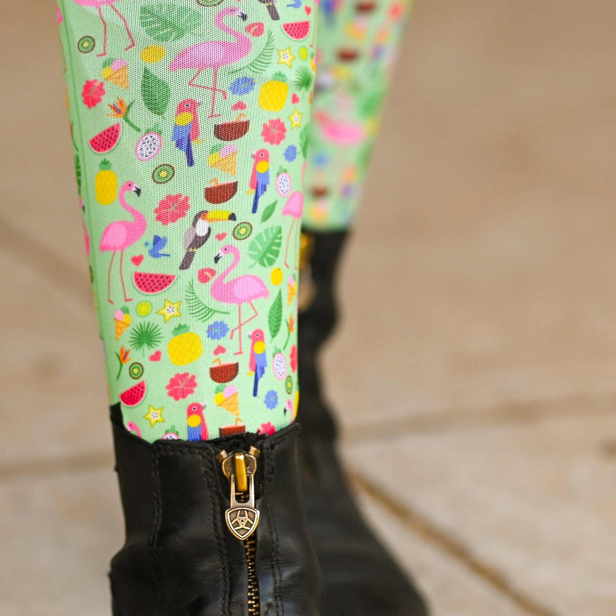 dreamers & schemers Youth Pair & a Spare Tropic Like it's Hot Youth Pair & a Spare Socks equestrian boot socks boot socks thin socks riding socks pattern socks tall socks funny socks knee high socks horse socks horse show socks