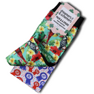 Tropical Dreamin' Pair & a Spare equestrian boot socks featuring tropical palm paradise, alternate angle, by Dreamers & Schemers