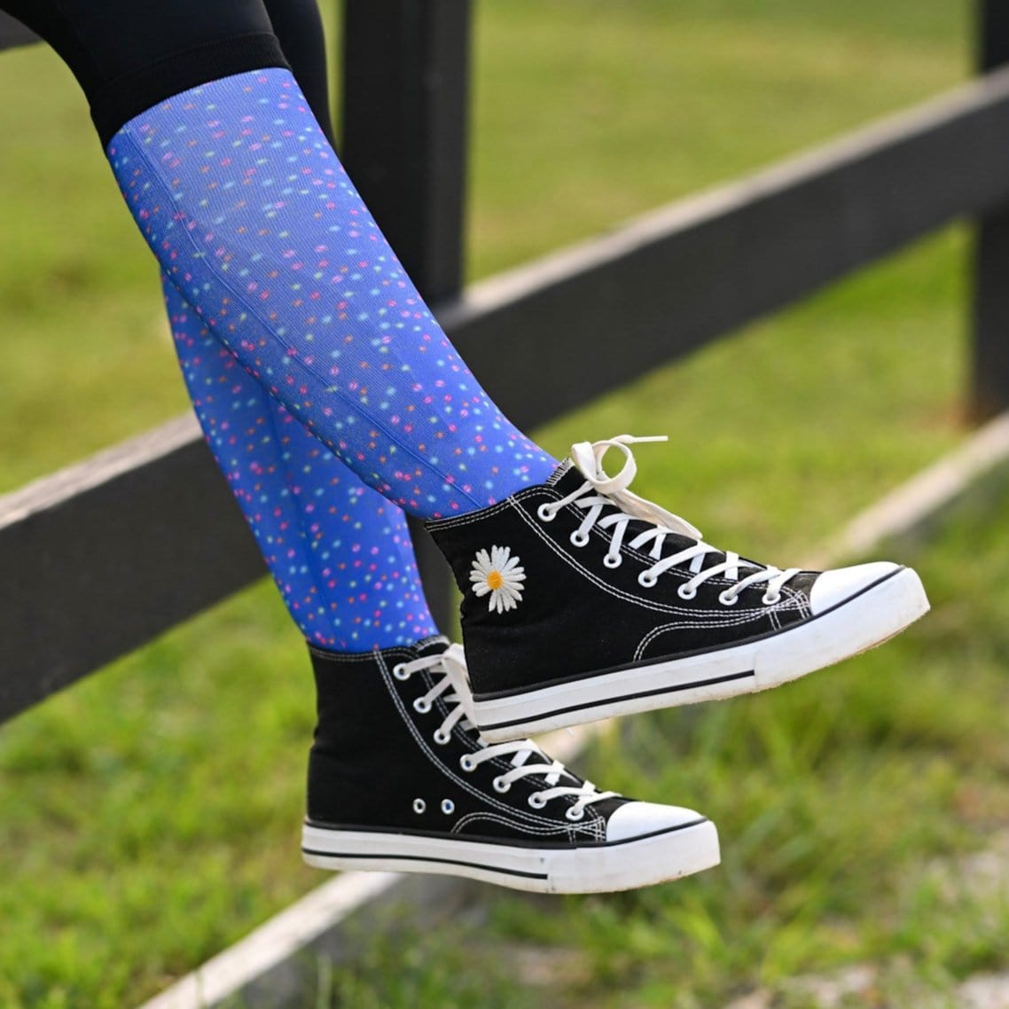 dreamers & schemers Pair of Socks Twinkle Youth Socks equestrian boot socks boot socks thin socks riding socks pattern socks tall socks funny socks knee high socks horse socks horse show socks