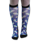 Unicorns in Space black boot socks with magical spare sock pack