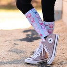 dreamers & schemers Pair & A Spare Vintage Ribbons Pair & a Spare Socks equestrian boot socks boot socks thin socks riding socks pattern socks tall socks funny socks knee high socks horse socks horse show socks