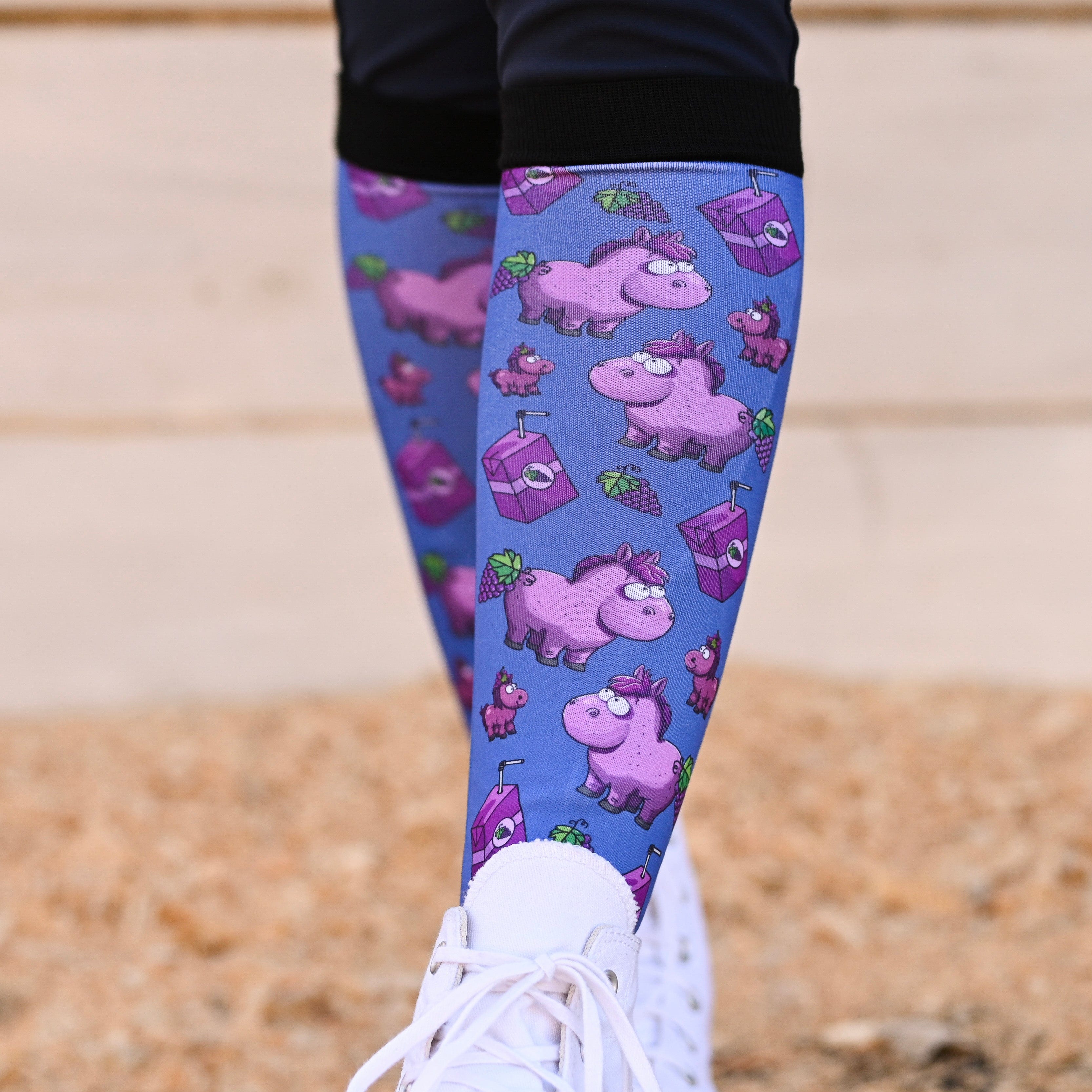 dreamers & schemers Pair & A Spare Welch Ponies Pair & a Spare Socks equestrian boot socks boot socks thin socks riding socks pattern socks tall socks funny socks knee high socks horse socks horse show socks