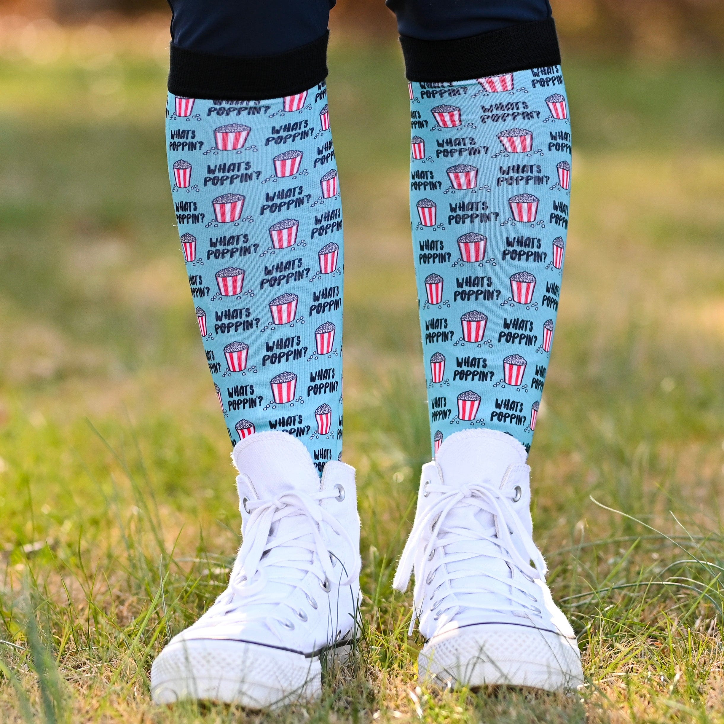 dreamers & schemers Pair & A Spare What's Poppin' Pair & a Spare Socks equestrian boot socks boot socks thin socks riding socks pattern socks tall socks funny socks knee high socks horse socks horse show socks
