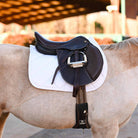 Dreamers & Schemers White Saddle Pad – patterned saddle pad, equestrian gift, horseback riding gear from Dreamers & Schemers Saddle Pads