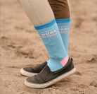 dreamers & schemers Crew Sock Whoa Crew Socks equestrian boot socks boot socks thin socks riding socks pattern socks tall socks funny socks knee high socks horse socks horse show socks