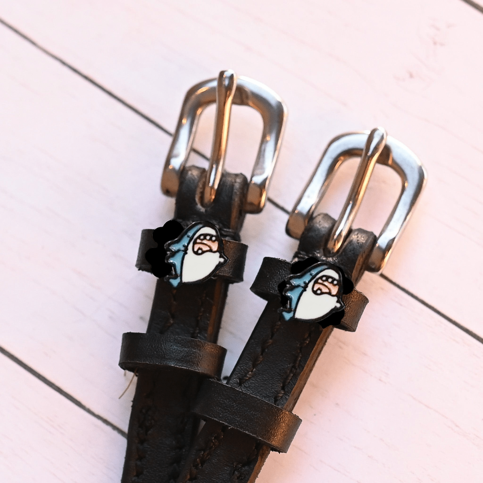 ManeJane Spur Straps Wild Shark Spur Straps equestrian boot socks boot socks thin socks riding socks pattern socks tall socks funny socks knee high socks horse socks horse show socks