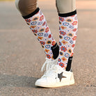 dreamers & schemers Youth Pair & a Spare Wildflowers Youth Pair & a Spare equestrian boot socks boot socks thin socks riding socks pattern socks tall socks funny socks knee high socks horse socks horse show socks