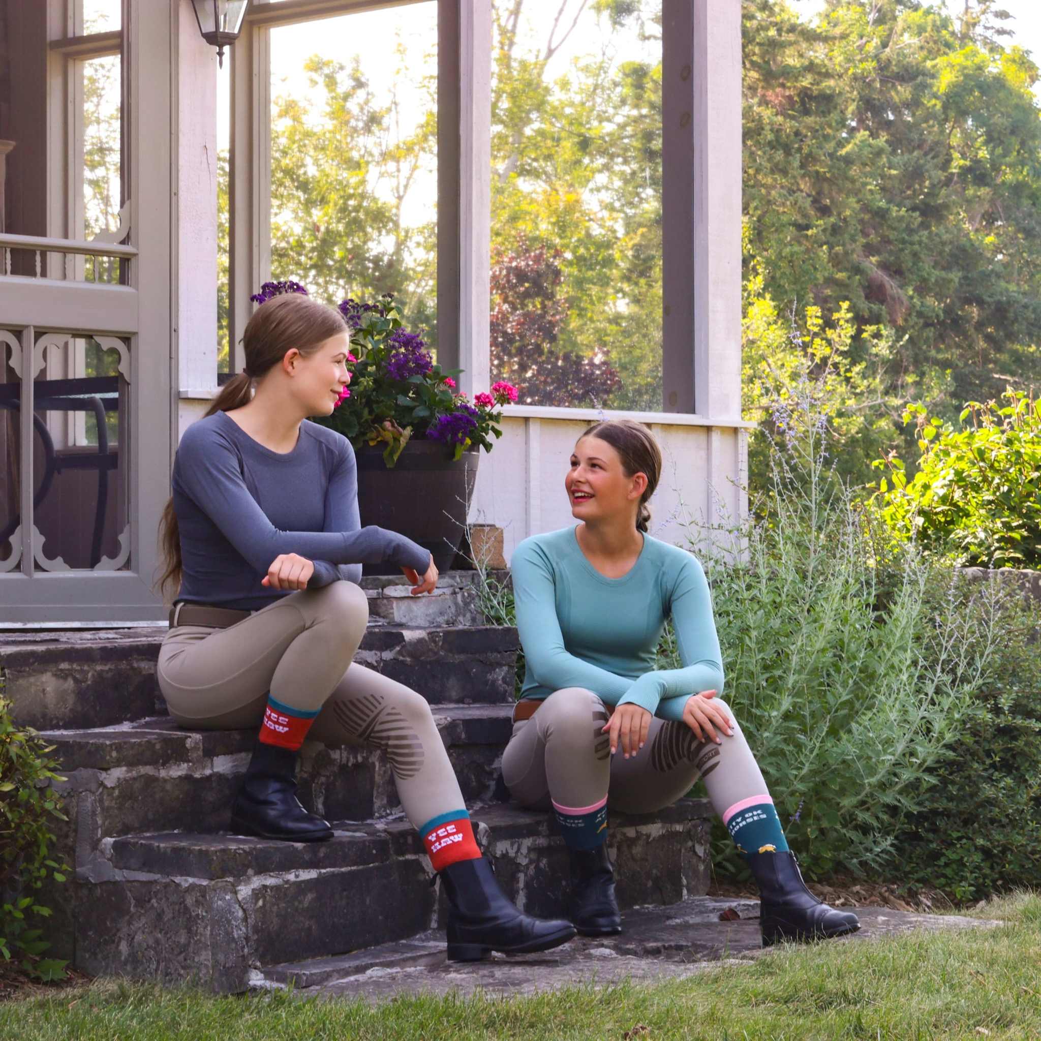 dreamers & schemers Crew Socks Yee Haw Crew Socks equestrian boot socks boot socks thin socks riding socks pattern socks tall socks funny socks knee high socks horse socks horse show socks