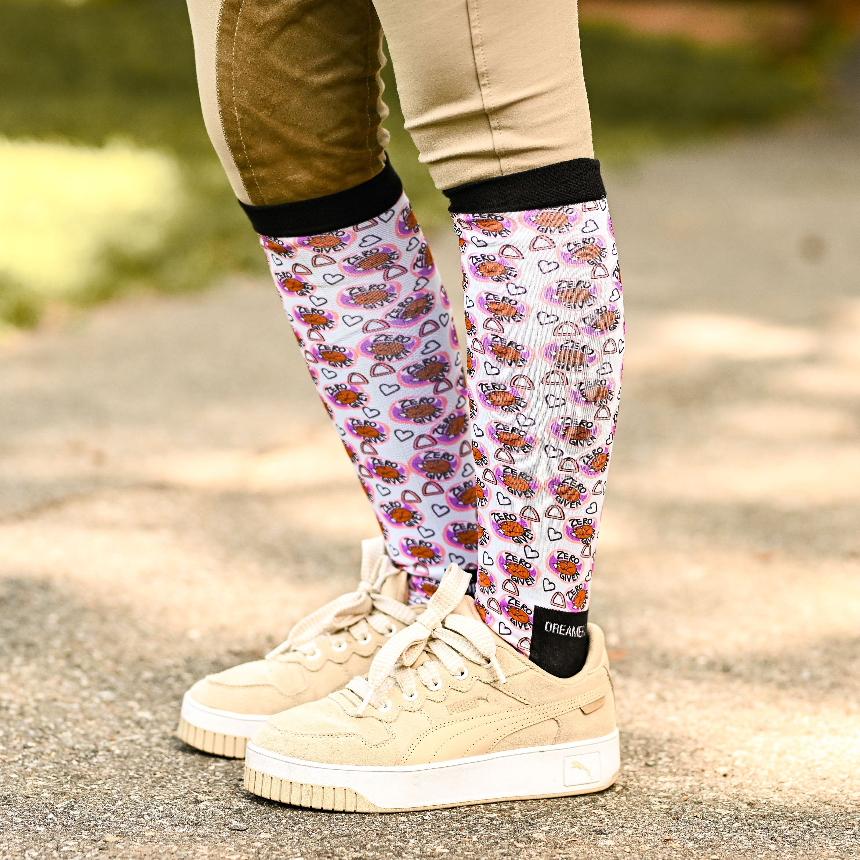 dreamers & schemers Pair & A Spare Zero Fox Given Pair & A Spare Socks equestrian boot socks boot socks thin socks riding socks pattern socks tall socks funny socks knee high socks horse socks horse show socks