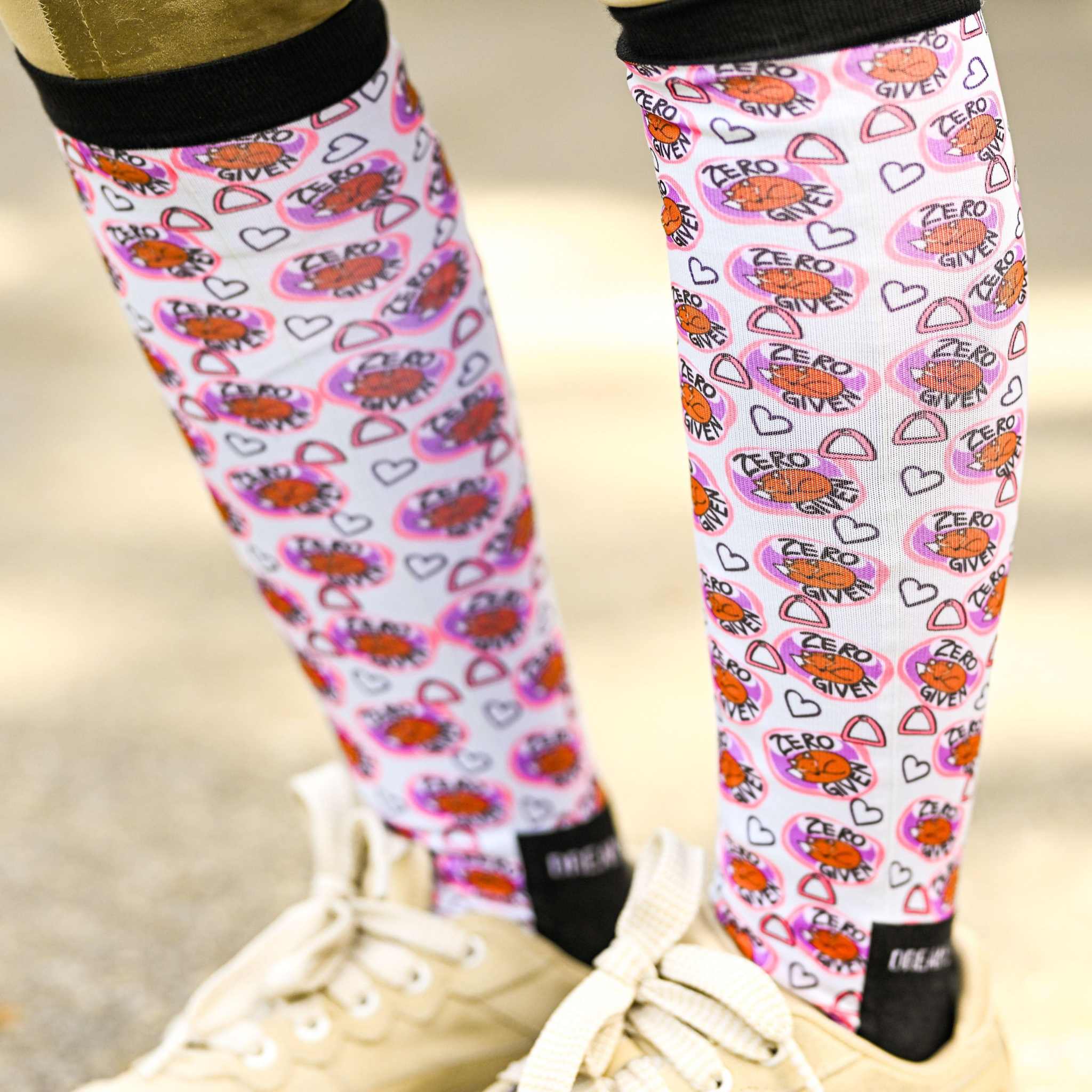 dreamers & schemers Pair & A Spare Zero Fox Given Pair & A Spare Socks equestrian boot socks boot socks thin socks riding socks pattern socks tall socks funny socks knee high socks horse socks horse show socks