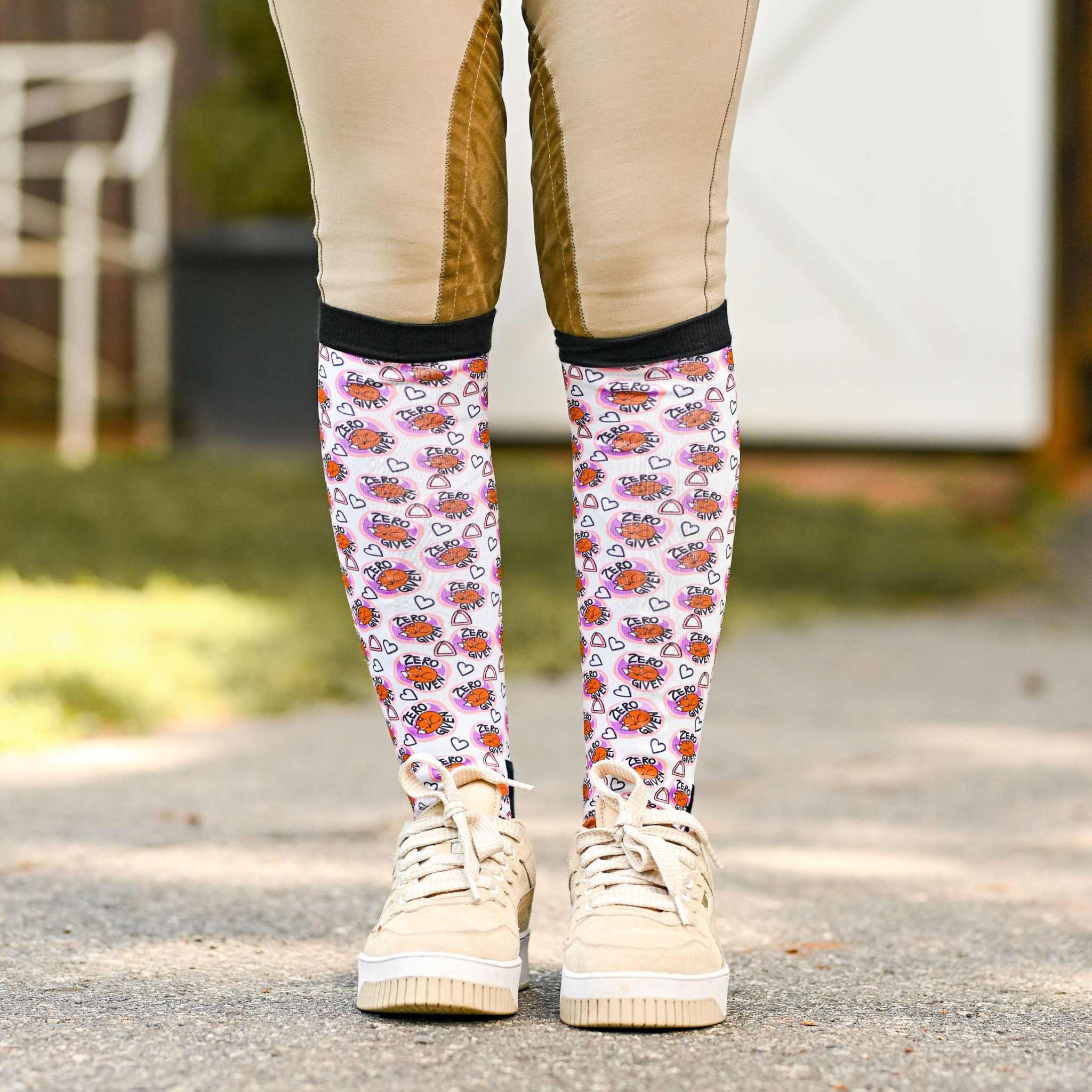 dreamers & schemers Pair & A Spare Zero Fox Given Pair & A Spare Socks equestrian boot socks boot socks thin socks riding socks pattern socks tall socks funny socks knee high socks horse socks horse show socks
