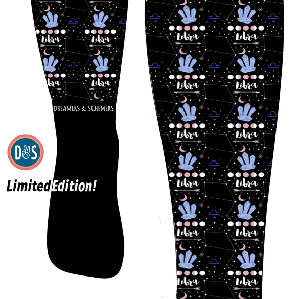 D&S LIMITED EDITION Limited Edition Zodiac Libra Limited Edition Socks equestrian boot socks boot socks thin socks riding socks pattern socks tall socks funny socks knee high socks horse socks horse show socks