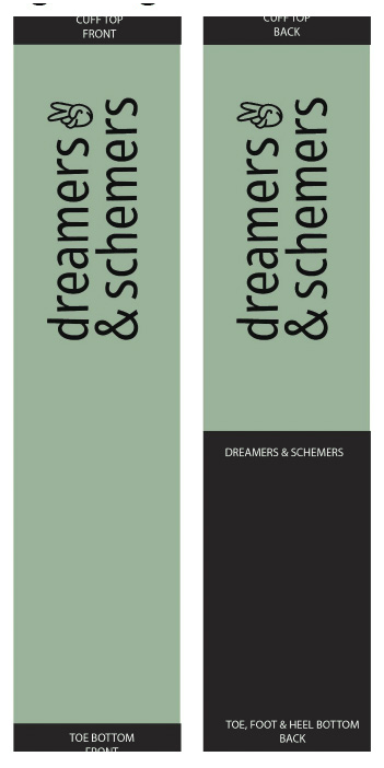 Single Logo Vertical, Front & Back